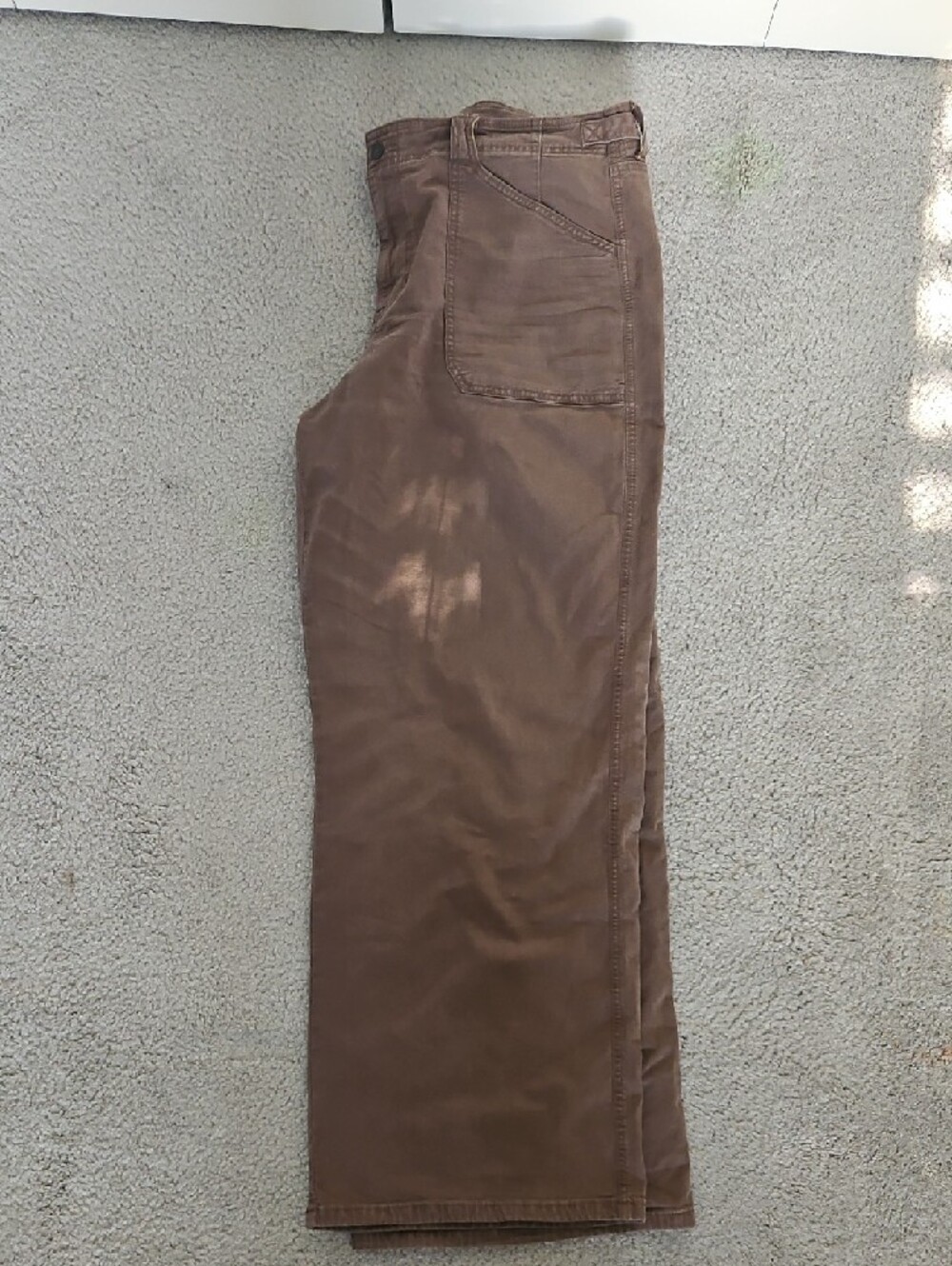 American Eagle Rust-Brown High-Rise Wide Leg Pants - Picture 2 of 4